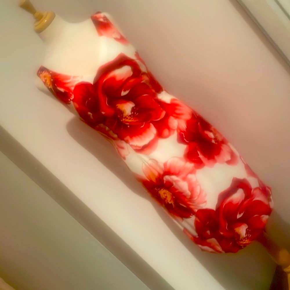 MICA FLORAL SLEEVELESS DRESS - Picture 10 of 11
